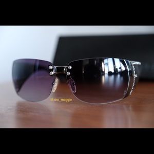 Fendi Swarovski Crystal Logo Sunglasses